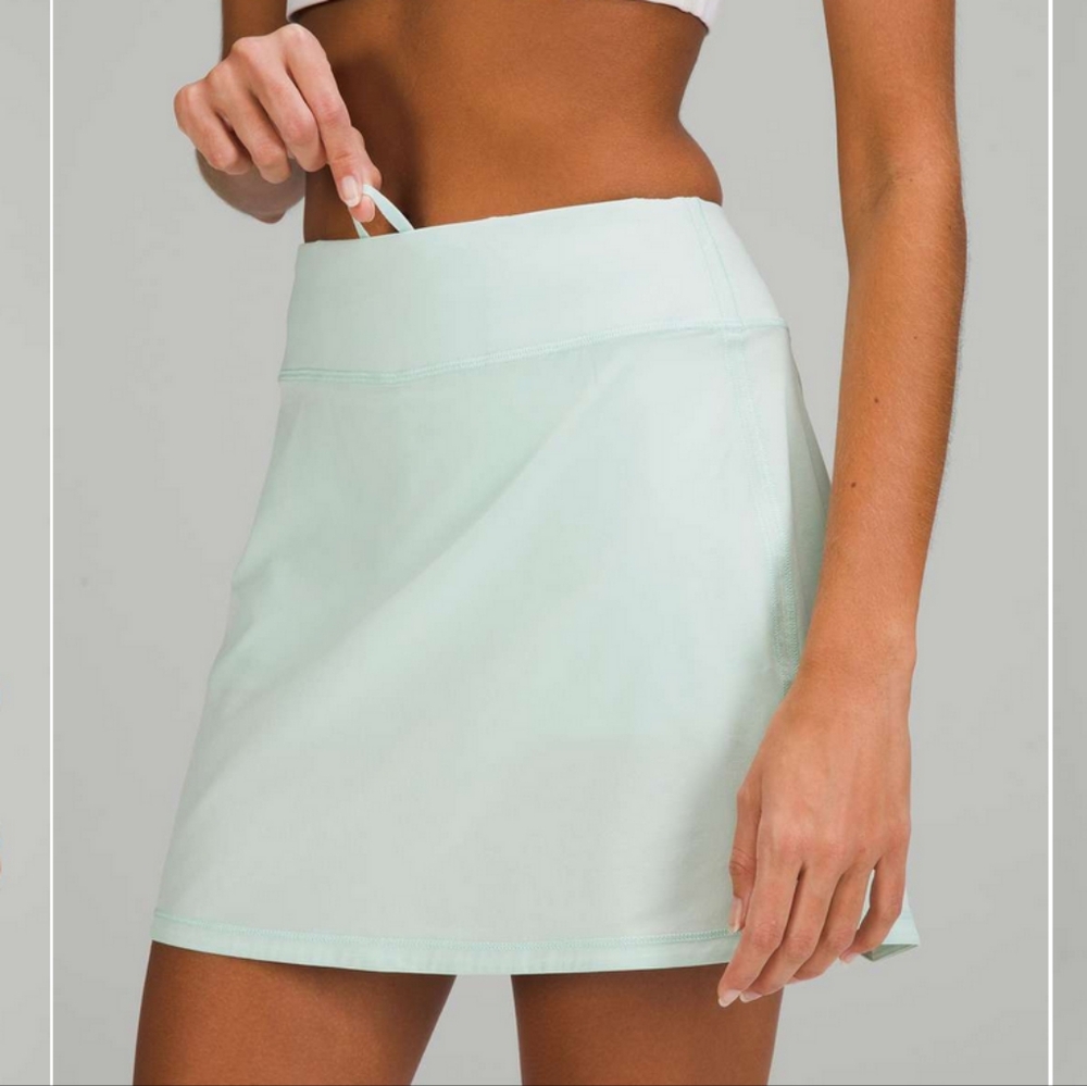 Lululemon Pace Rival Skirt Extra Long Delicate Mint